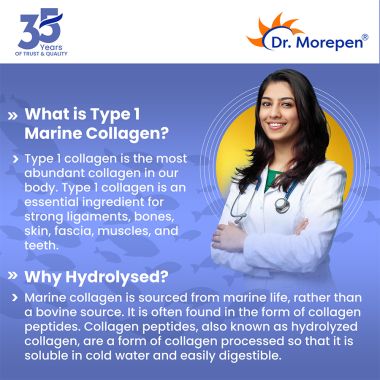 Dr. Morepen: Marine Skin Collagen Protein Pineapple 250 Gms (Jar)