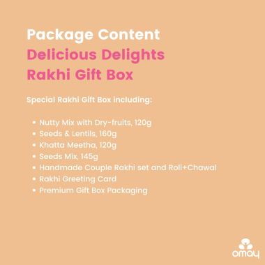 Omay Foods: Delicious Delights Bhai Bhabhi Rakhi Gift Box