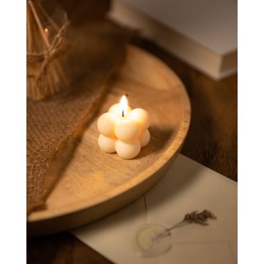 The Umbrella Store: Mini Bubble Candle | Yellow