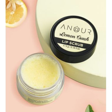 Anour: Mini Lemon Crush Lip Scrub- 5gm