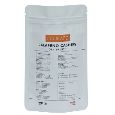 CCOLATO: Jalapeno Cashew - 200gm