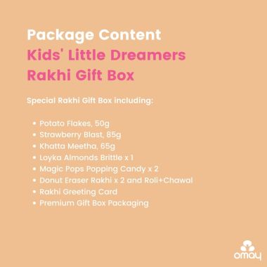 Omay Foods: Kids' Little Dreamers Rakhi Gift Box