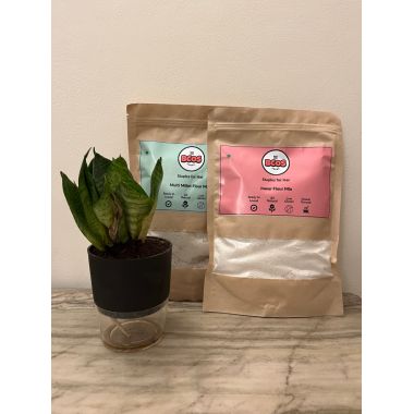 BCOS Foods: Multi Millet & Jowar Flour Mix Combo - 1kg each