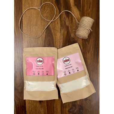 BCOS Foods: Jowar & Ragi Flour Mix Combo - 2kg each