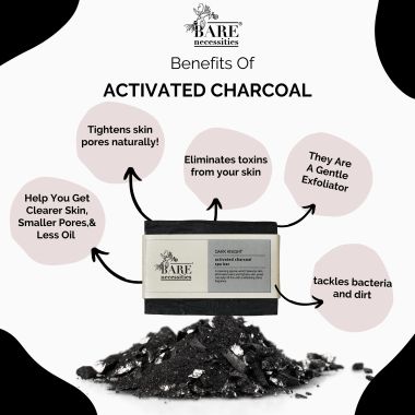 Bare Necessities: Dark Knight: Activated Charcoal Spa Bar - Pack of 2 (75gm each)