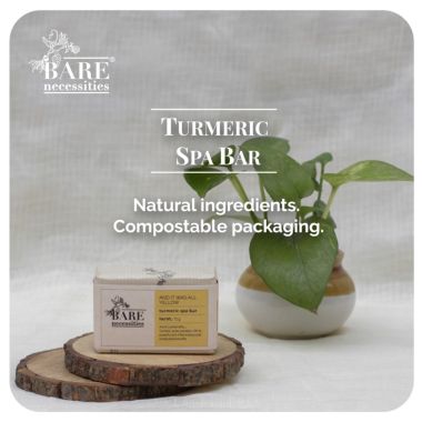 Bare Necessities: Turmeric Spa Bar : And It was All Yellow - Pack of 2 (75gm each)