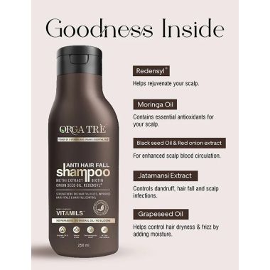 Orgatre: Anti hair Fall Shampoo - 250ml