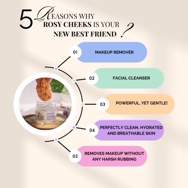 Bare Necessities: Rosy Cheeks Makeup Remover & Facial Cleanser - 40gm