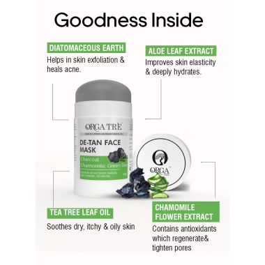 Orgatre: Detan Face Mask - 40gm
