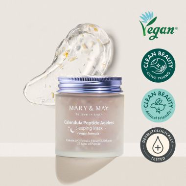 Mary&May: Calendula Peptide Ageless Sleeping Mask - 110gm