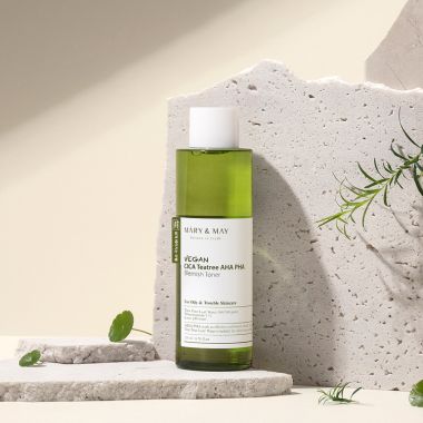 Mary&May: Vegan Cica Tea Tree AHA PHA Toner - 200ml