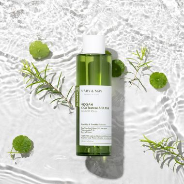 Mary&May: Vegan Cica Tea Tree AHA PHA Toner - 200ml