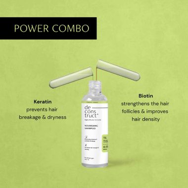 Deconstruct Skincare: Nourishing Shampoo 1% Keratin Complex + 0.1% Biotin - 200ml