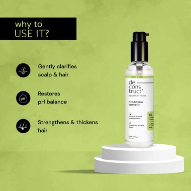 Deconstruct Skincare: Nourishing Shampoo 1% Keratin Complex + 0.1% Biotin - 200ml