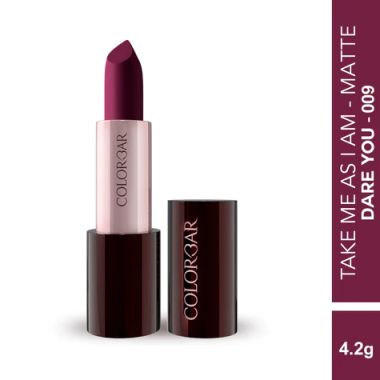 Colorbar: Take Me As I Am Vegan Matte Lipstick Dare You 009 - 4.2gm