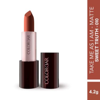 Colorbar: Take Me As I Am Vegan Matte Lipstick Sweet-Truth 010 - 4.2gm