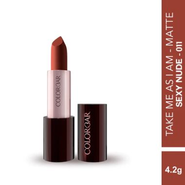 Colorbar: Take Me As I Am Vegan Matte Lipstick Sexy Nude 011 - 4.2gm