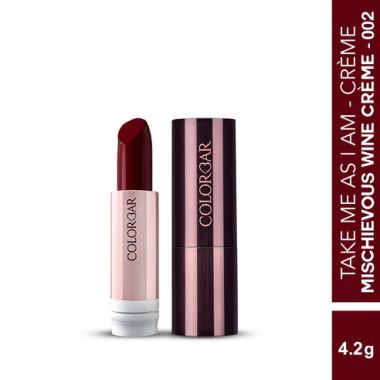 Colorbar: Take Me As I Am Vegan Matte Lipstick Mischievous Wine 002 - 4.2gm