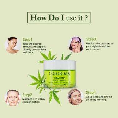 Colorbar: Vita Hemp Restoring & Balancing Sleeping Mask - 50gm