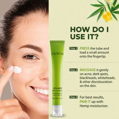 Colorbar: Vita Hemp Restoring & Balancing Anti-Acne Spot Gel - 20gm