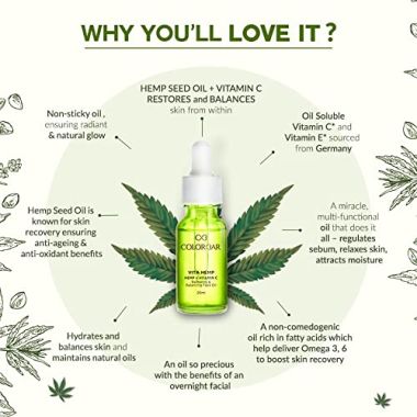 Colorbar: Vita Hemp Restoring & Balancing Night Oil - 20ml