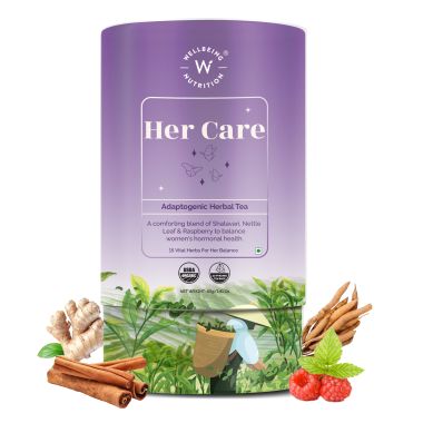 Wellbeing Nutrition: Her Care Green Tea for PCOD/PCOS - 40gm