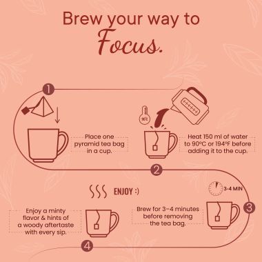 Wellbeing Nutrition: Focus Herbal Tea - 40gm