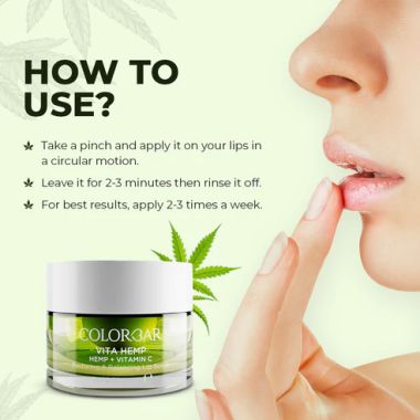 Colorbar: Vita Hemp Restoring & Balancing Lip Scrub - 15gm
