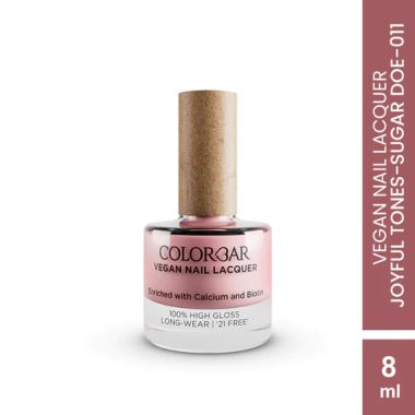 Colorbar: Vegan Nail Lacquer Joyful Tone Sugar Doe-11 - 8ml