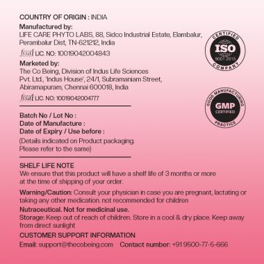 The Co Being: Happy Cycles Menstrual Capsule - 60 Capsules