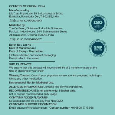 The Co Being: Marine Collagen Peptides - 30 Sachets