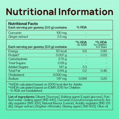 The Co Being: Curcumin & Ginger Gummies - 60 Gummies