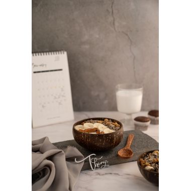 Thenga: Coconut Bowl/Shell with Spoon