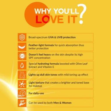 Colorbar: Sunscreen Face The Sun Broad Spectrum Daily Face Protector - 50ml