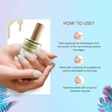 Colorbar: Vegan Nail Lacquer Joyful Tone Macaroons-13 - 8ml