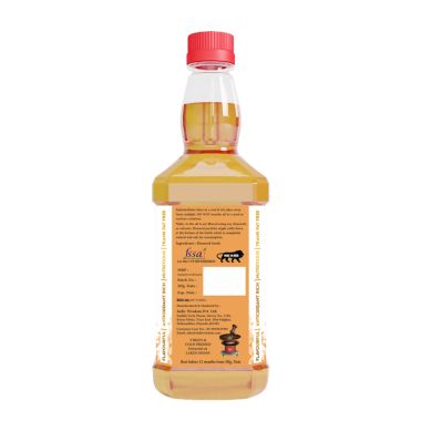 Indic Wisdom: Wood Pressed Flaxseed Oil 500 ml (Cold Pressed Flaxseed Oil - Extracted on Wooden Churner)