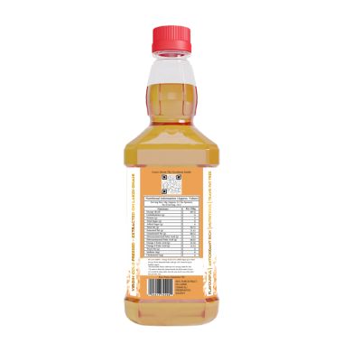 Indic Wisdom: Wood Pressed Flaxseed Oil 500 ml (Cold Pressed Flaxseed Oil - Extracted on Wooden Churner)