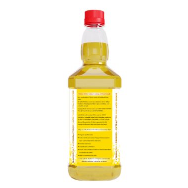 Indic Wisdom: Wood Pressed Groundnut Oil 1 Liter (Cold Pressed Groundnut Oil - Extracted on Wooden Churner)