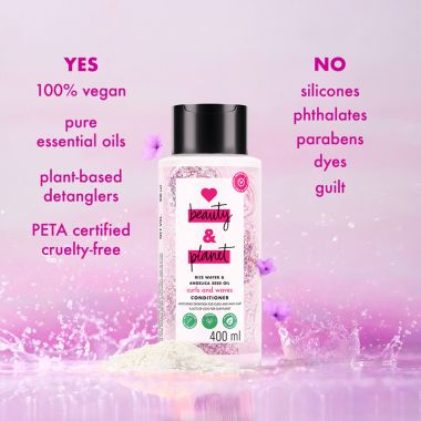 Love Beauty And Planet: Rice Water & Angelica Seed Oil Silicone Free Conditioner - 400ml
