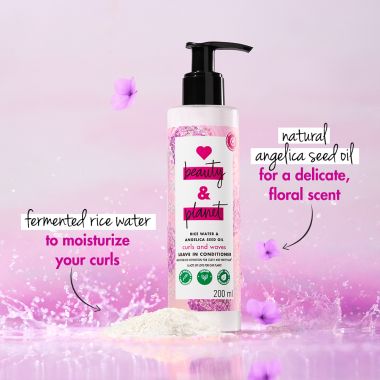 Love Beauty And Planet: Rice Water & Angelica Seed Oil Silicone Free Leave-in Conditioner - 200ml