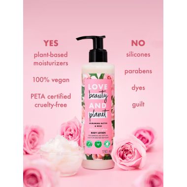 Love Beauty And Planet: Murumuru Butter & Rose Body Lotion - 190ml