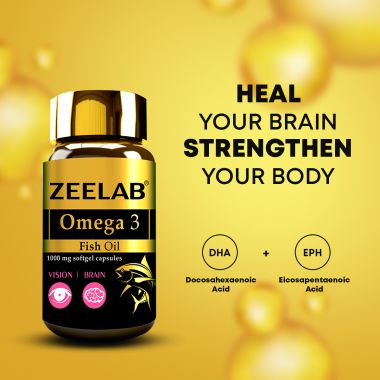 ZEELAB: Omega 3 Fish Oil Softgel Capsule - 60 Softgel
