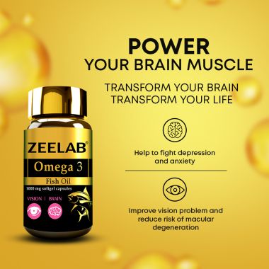 ZEELAB: Omega 3 Fish Oil Softgel Capsule - 60 Softgel