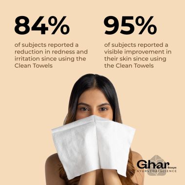 Ghar Soaps: Face Clean Towel - 50 Pieces