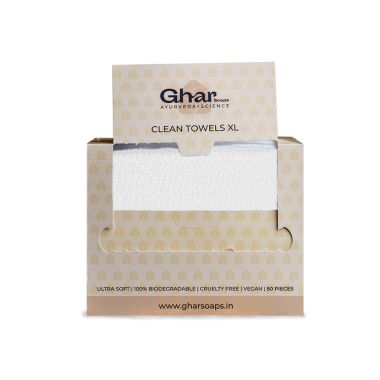 Ghar Soaps: Face Clean Towel - 50 Pieces