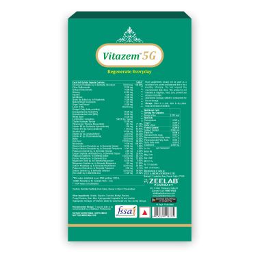 ZEELAB: Vitazem 5G Softgel Capsule with Omega-3 Fatty Acid and Antioxidants - 15 Softgels