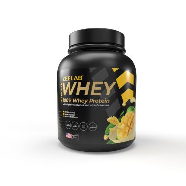 ZEELAB: Athlete Whey 100% Powder - Mango Lassi - 2kg