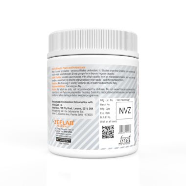 ZEELAB: 100% Creatine Monohydrate Powder - 240gm