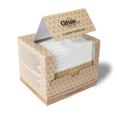 Ghar Soaps: Face Clean Towel - 50 Pieces
