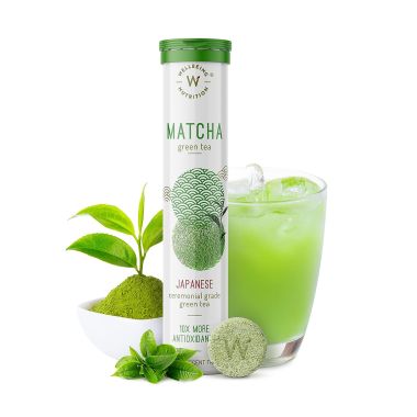 Wellbeing Nutrition: Organic Japanese Ceremonial Matcha Green Tea  - 20 Effervescent Tablets